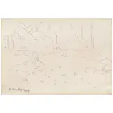 Milton Avery, Untitled (Reclining Figure), 1959, ink on paper