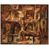 Theresa Bernstein, New York Street Scene, oil on board