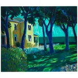 Robert Aaron Frame, Montecito House, oil on canvas
