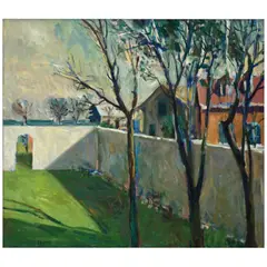 Walled Garden by Robert Aaron Frame, oil on canvas, offered Aug 2025