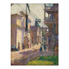 Mary Bradish Titcomb, People in Marblehead, oil on canvas