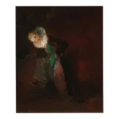 Everett Shinn, Another Clown, 1947, oil on paper laid down on board