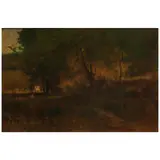 George Inness, Sunlight in the Woods, circa 1886, oil on canvas