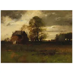 John Francis Murphy, The Old Barn, oil on canvas