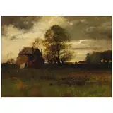 John Francis Murphy, The Old Barn, oil on canvas