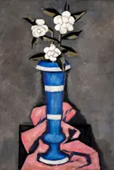 Marsden Hartley, Camellias in a Vase, 1917-18, oil on canvas