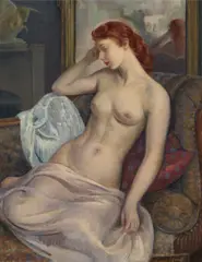 Leon Kroll, Franziska, oil on canvas