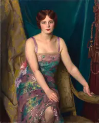 William McGregor Paxton, Glitter, 1930, oil on canvas