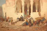 Louis Comfort Tiffany, Lazy Life Around the Old Sub-Treasury of Morocco, at Tangier