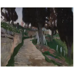 John Singer Sargent, Sketch of a Graveyard, Constantinople, 1891, oil on canvas