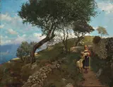 Charles Caryl Coleman, Shepherdess, 1888, oil on canvas