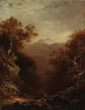 David Johnson, Mount Lafayette, 1873, oil on panel