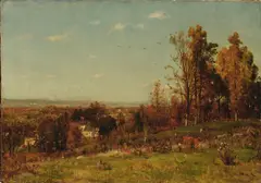 Autumn Summit, New Jersey by Worthington Whittredge, oil on canvas, sold Apr 2025