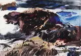 Andrew Wyeth, Rockweed on Monhegan, 1937, watercolor and graphite on paper laid down on board