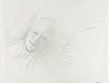 Andrew Wyeth, Her Head, 1973, graphite on paper