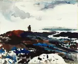 Andrew Wyeth, Threatening Sky, 1938, watercolor on paper