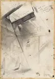 Andrew Wyeth, Toll Rope Study - 7, 1951, graphite, charcoal and ink on paper