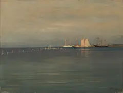 Frederick Judd Waugh, Coastal Landscape, 1905, oil on canvas