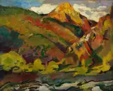 Hugh Henry Breckenridge, Untitled (Mountain Scene), 1928, oil on canvas