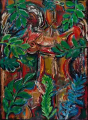 David Clyde Driskell, Angel in the Garden, 2005-06, collage and mixed media on paper