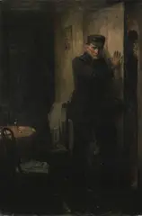 Frank Schoonover, "Listen, Mike! There's Nobody Here", 1919, oil on canvas
