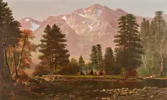 Edwin Deakin, Mount Tallac, South of Lake Tahoe, 1873, oil on canvas