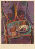 Georges Braque, La Chaise (Maeght 1046), c. 1960, Lithograph in colors on wove paper mounted to Rives BFK paper
