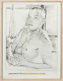 Markus Muntean & Adi Rosenblum, Portrait, Mine de plomb et collage