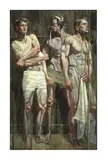 Mark Beard, The Three Athletes, Oil on canvas