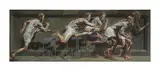 Mark Beard, The Runners, Oil on canvas on Masonite