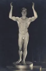 Jack Wright by Yvonne Gregory, Le cachet du studio de la photographe 'Photograph by Yvonne, 102, Charing Cross Rd., W.C.2.' figure au verso, offered Jun 2024