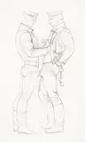 Untitled (Preparatory Drawing for #77.46) by Tom of Finland, Graphite on paper, sold Jun 2024