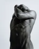 Herb Ritts, "Headless Male Nude" - Front View