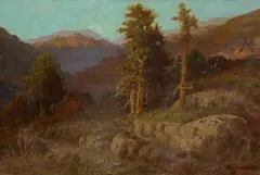 Ralph Davison Miller, Sierra Landscape, oil on canvas