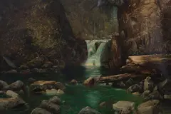 William Samuel Parrott, Devil's Punch Bowl, oil on canvas