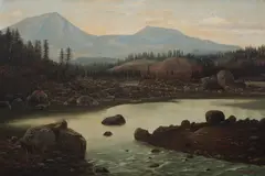 William Samuel Parrott, Eagle Creek Junction, oil on canvas