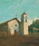 Will Sparks, Mission San Buenaventura, oil on canvas