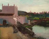 Theodore Wores, Alcala de Henares (Spain), oil on canvas