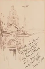 Charles Reiffel, A Christmas Vision, mixed media on paper