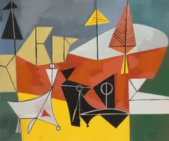 Leonard Edmondson, Untitled, gouache on board