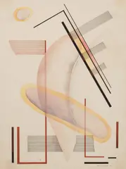 John Sennhauser, Untitled, watercolor and ink on paper