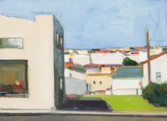 Henry Villierme, Vacant Lots, oil on paper