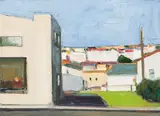 Henry Villierme, Vacant Lots, oil on paper