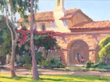 John Budicin, The Bell Tower, oil on canvas laid to panel