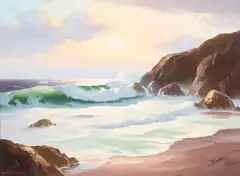 Earl I. Daniels, Woods Cove, oil on canvas