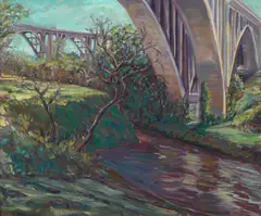 Neill Slaughter, Bridging the Gap, oil on linen