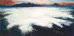 Eric Gibbard, Winter Dusk, oil on Masonite