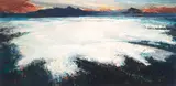 Eric Gibbard, Winter Dusk, oil on Masonite