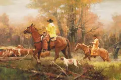 Howard Rogers, Autumn Gathering, oil on canvas