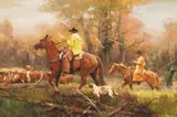 Howard Rogers, Autumn Gathering, oil on canvas